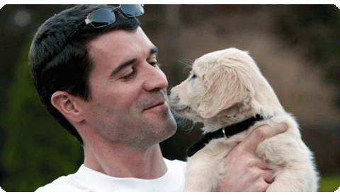 Roy Keane, and a small dog